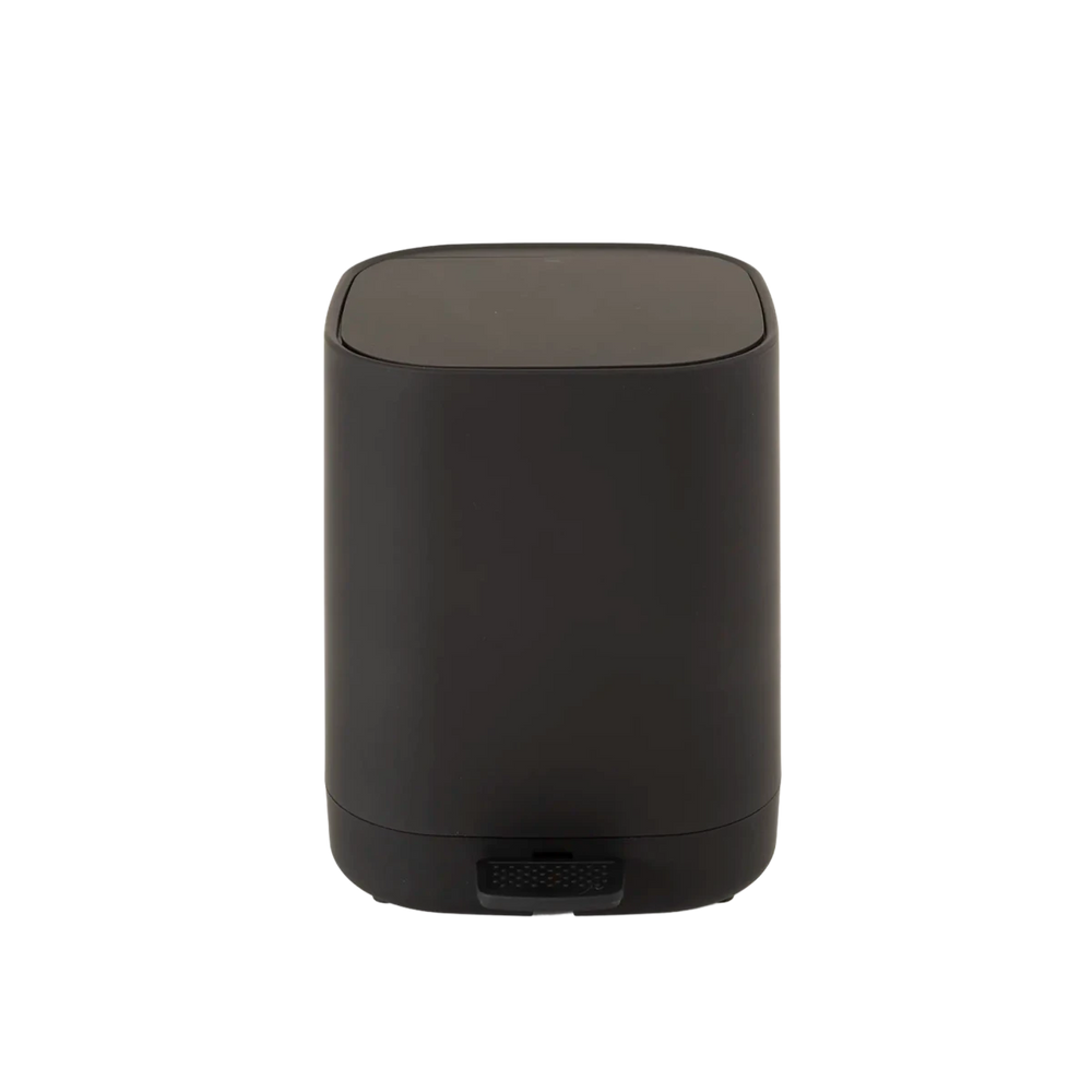 Lixeira Para Banheiro Minimalista Preto - Clocasa | Além do Conforto