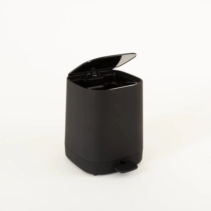 Lixeira Para Banheiro Minimalista Preto - Clocasa | Além do Conforto