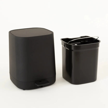Lixeira Para Banheiro Minimalista Preto - Clocasa | Além do Conforto