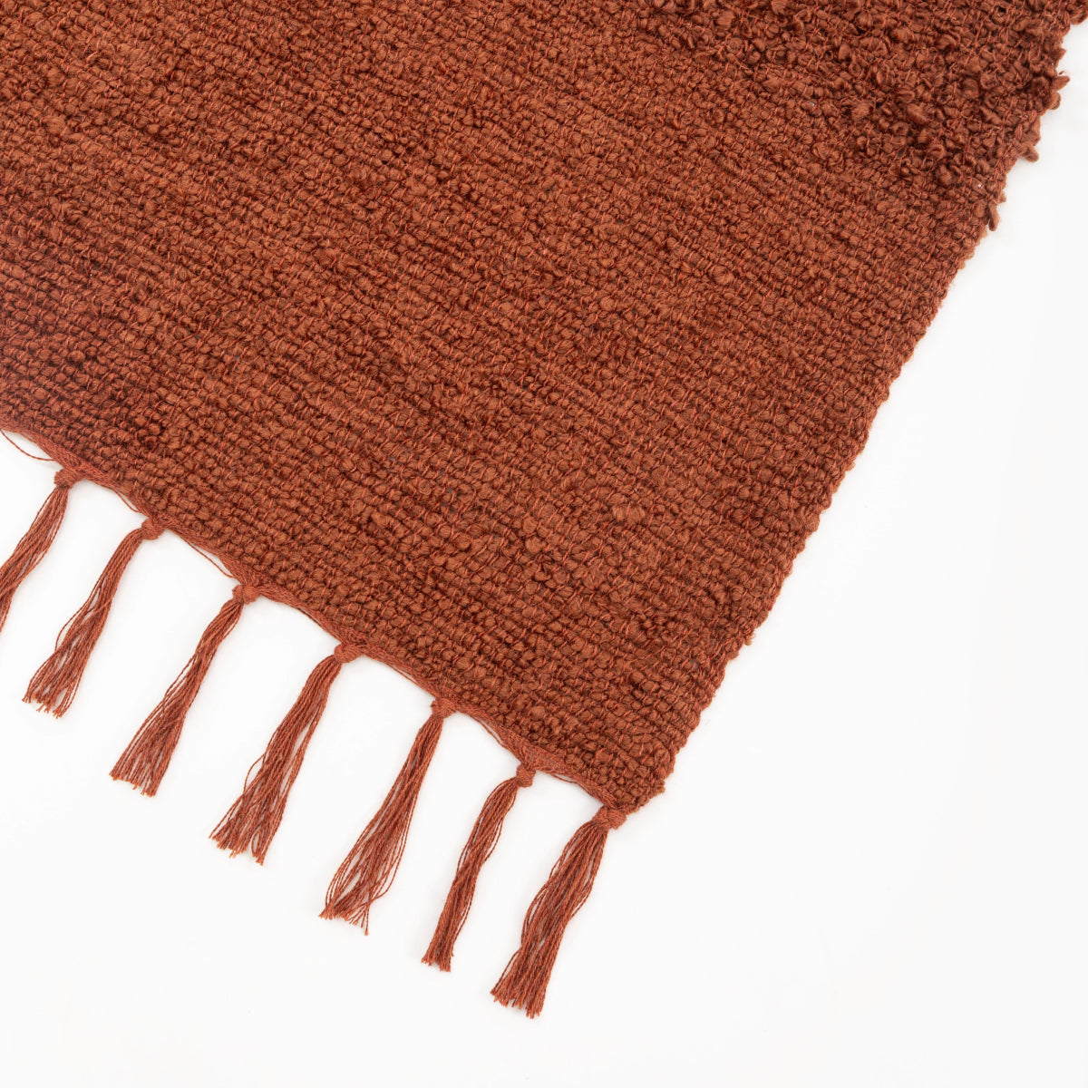 Manta Texturizada em Bouclé Duo Terracota 130x170 - Clocasa | Além do Conforto