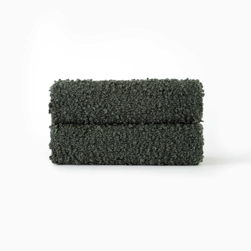 Manta Texturizada em Bouclé Duo Verde 130x170 - Clocasa | Além do Conforto