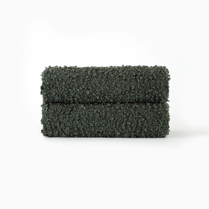 Manta Texturizada em Bouclé Duo Verde 130x170 - Clocasa | Além do Conforto