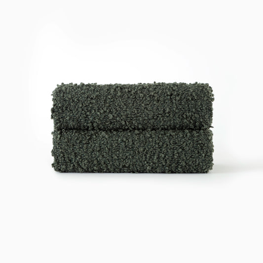Manta Texturizada em Bouclé Duo Verde 130x170 - Clocasa | Além do Conforto