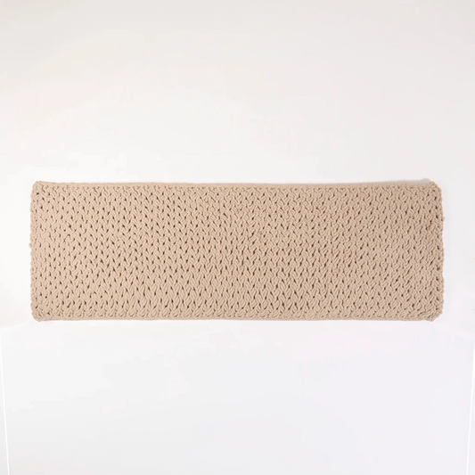 Peseira Tramada Cama Natural 80X220 - Clocasa | Além do Conforto