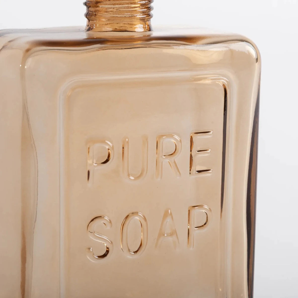 Porta Sabonete Liquido Vidro Âmbar - Clocasa | Além do Conforto