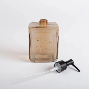 Porta Sabonete Liquido Vidro Âmbar - Clocasa | Além do Conforto