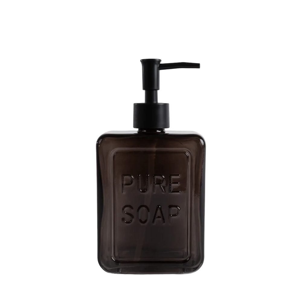 Porta Sabonete Liquido Vidro Marrom - Clocasa | Além do Conforto