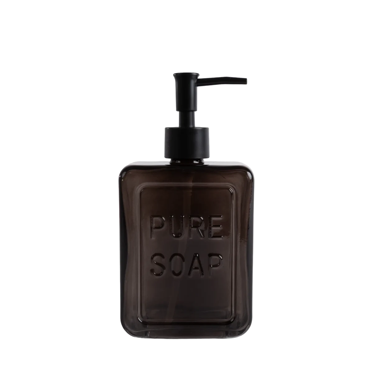 Porta Sabonete Liquido Vidro Marrom - Clocasa | Além do Conforto