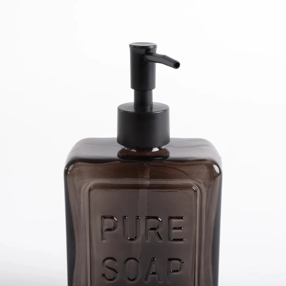 Porta Sabonete Liquido Vidro Marrom - Clocasa | Além do Conforto