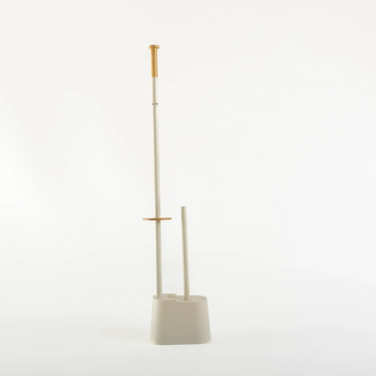 Suporte 2 em 1 Papel Higiênico Escova Sanitária Branco - Clocasa | Além do Conforto