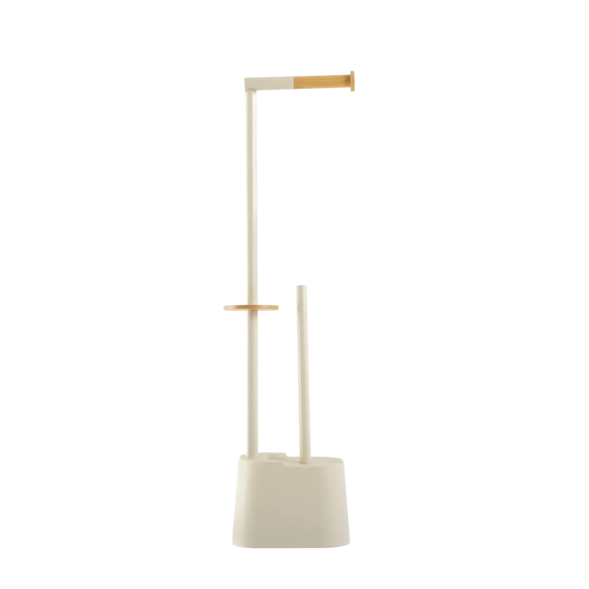 Suporte 2 em 1 Papel Higiênico Escova Sanitária Branco - Clocasa | Além do Conforto