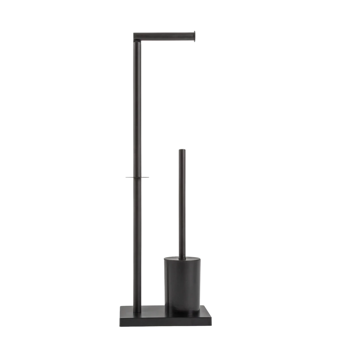 Suporte 2 em 1 Papel Higiênico Escova Sanitária Preto - Clocasa | Além do Conforto
