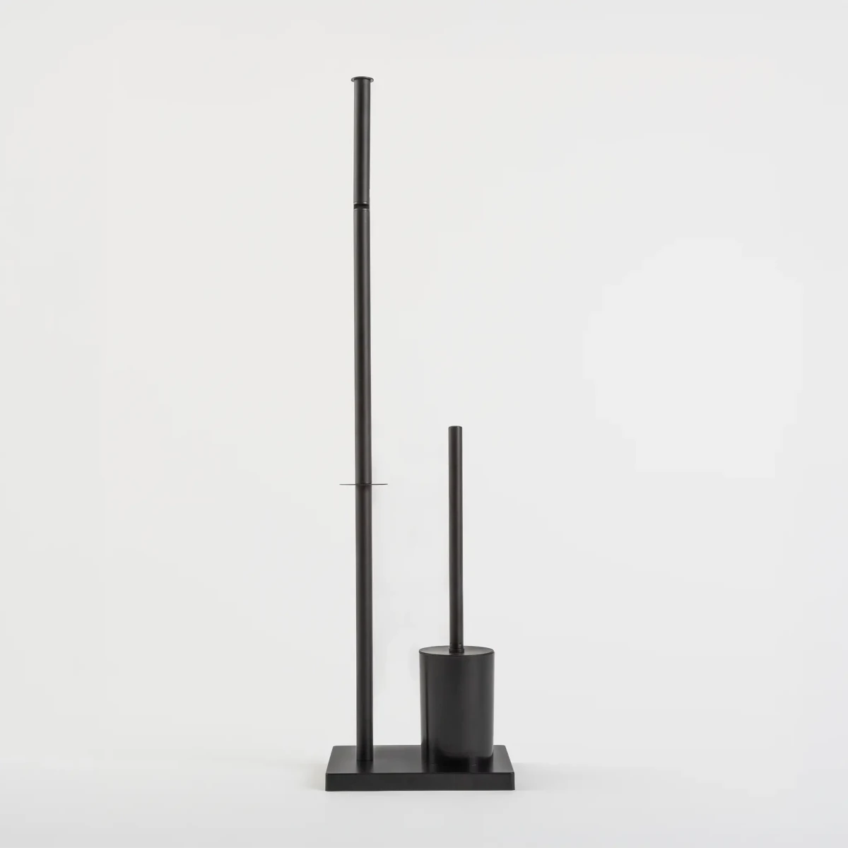 Suporte 2 em 1 Papel Higiênico Escova Sanitária Preto - Clocasa | Além do Conforto