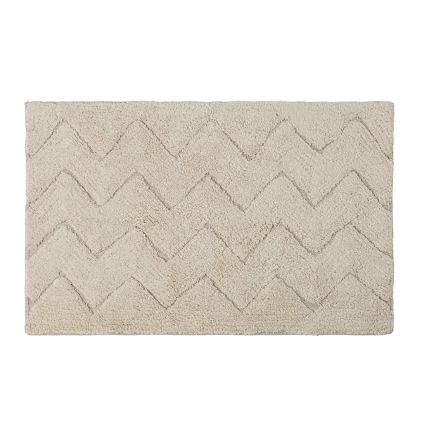 Tapete Chevron Relevo 50X80 Natural - Clocasa | Além do Conforto