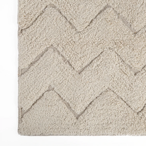 Tapete Chevron Relevo 50X80 Natural - Clocasa | Além do Conforto
