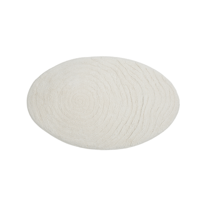 Tapete de Algodão Soft com Ondas em Espiral Orgânico 50x80 - Clocasa | Além do Conforto