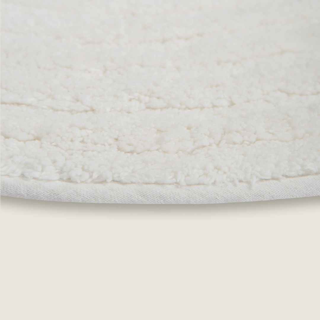 Tapete de Algodão Soft com Ondas em Espiral Orgânico 50x80 - Clocasa | Além do Conforto