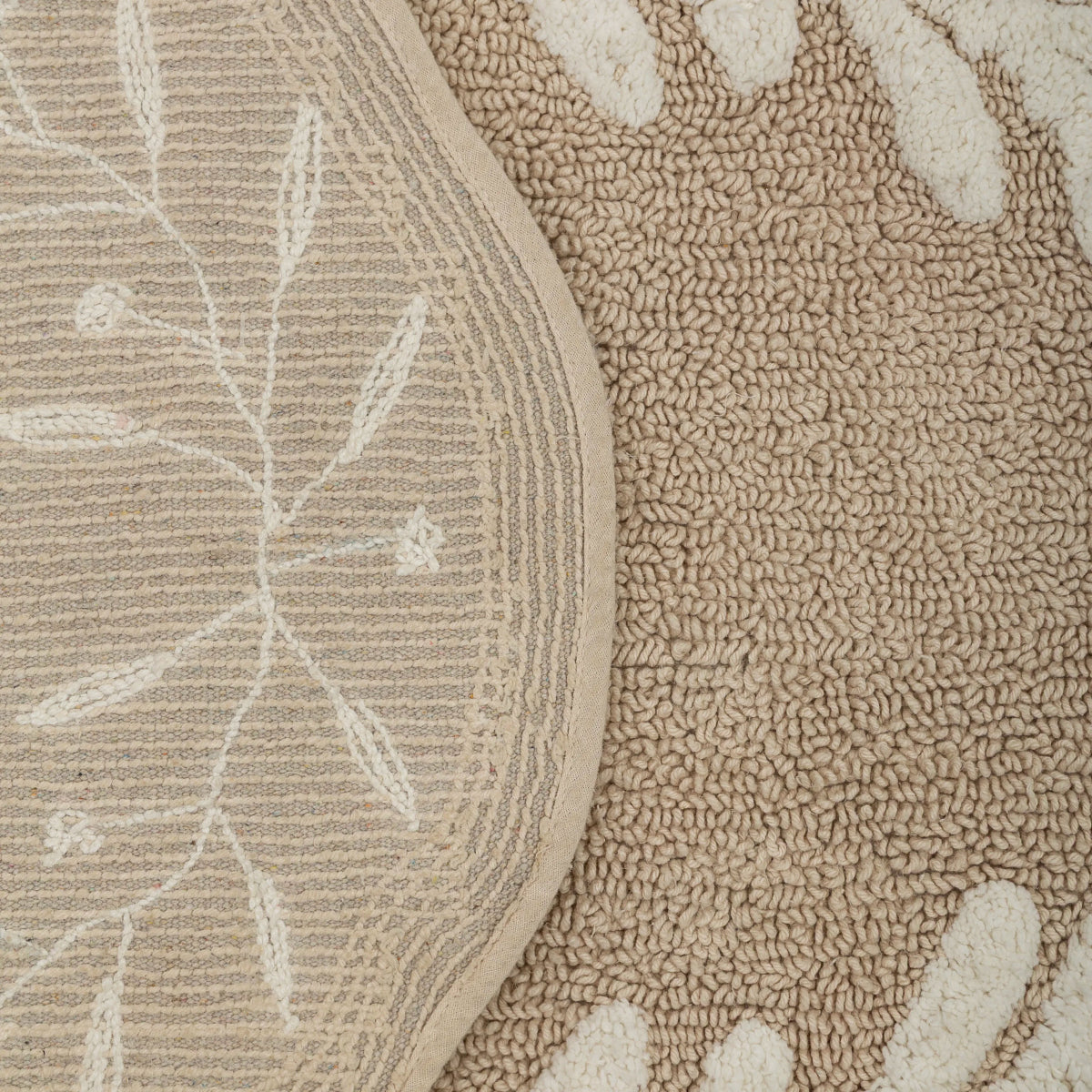 Tapete Floral Orgânico 50X80 Natural - Clocasa | Além do Conforto