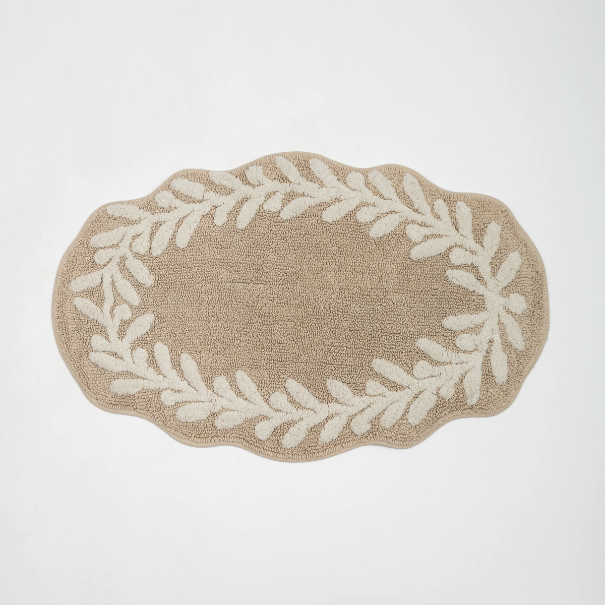 Tapete Floral Orgânico 50X80 Natural - Clocasa | Além do Conforto