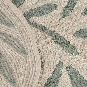 Tapete Folhas Verdes 50X80 Neutro - Clocasa | Além do Conforto