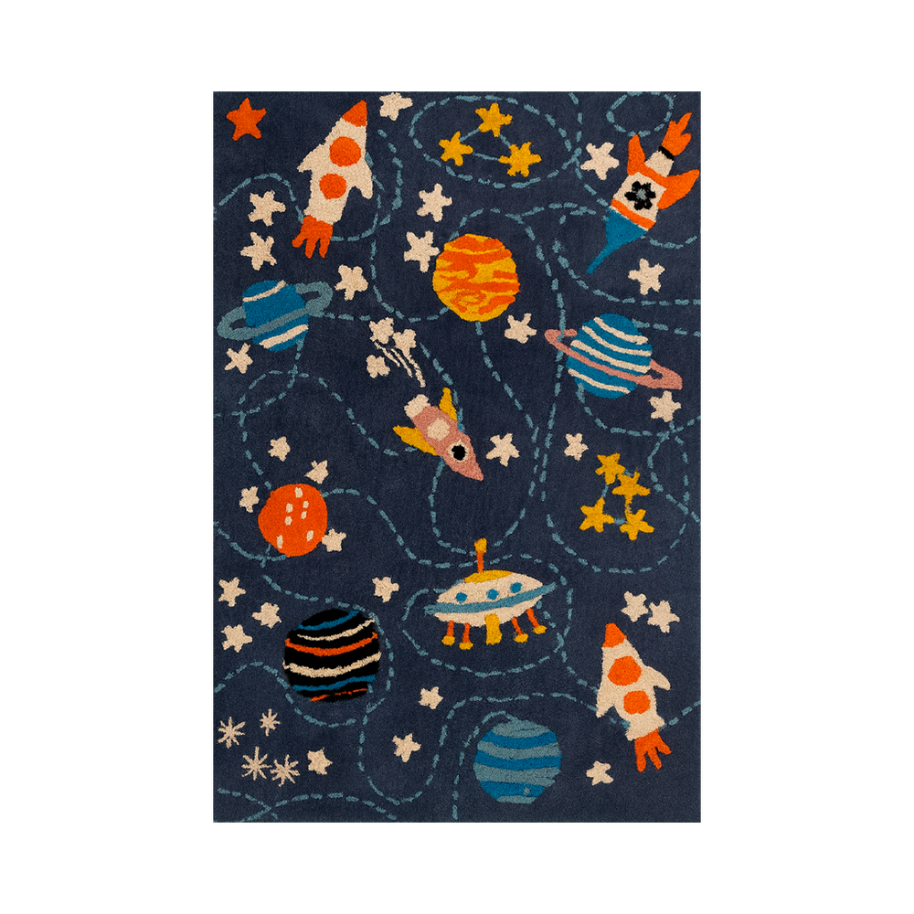 Tapete Infantil com Tema Astronauta Colorido 120x180 - Clocasa | Além do Conforto