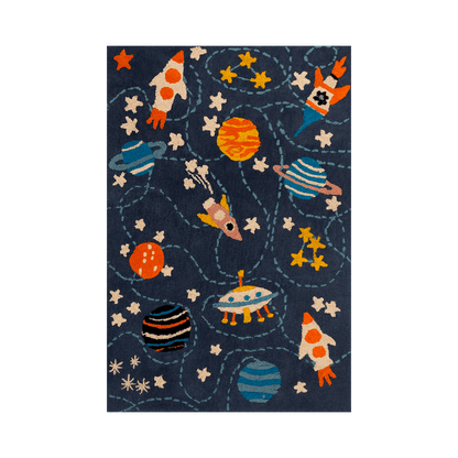 Tapete Infantil com Tema Astronauta Colorido 120x180 - Clocasa | Além do Conforto