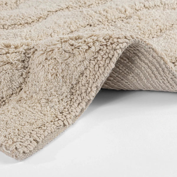 Tapete Ondas Relevo 50X80 Natural - Clocasa | Além do Conforto