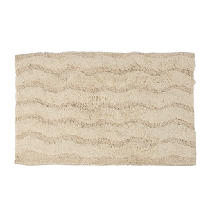 Tapete Ondas Relevo 50X80 Natural - Clocasa | Além do Conforto