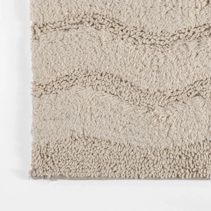 Tapete Ondas Relevo 50X80 Natural - Clocasa | Além do Conforto