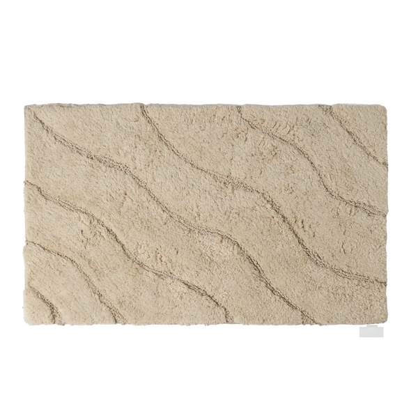 Tapete Orgânico Relevo 50X80 Natural - Clocasa | Além do Conforto