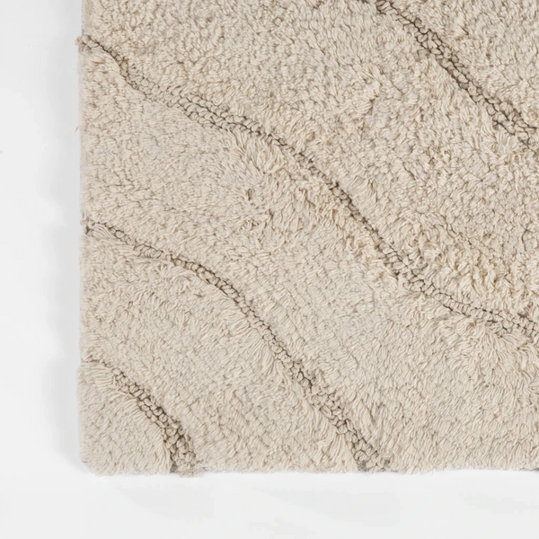 Tapete Orgânico Relevo 50X80 Natural - Clocasa | Além do Conforto