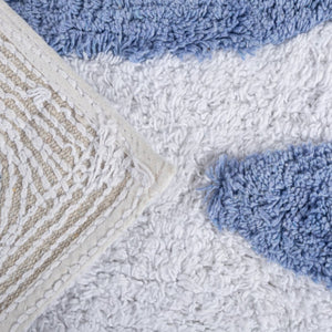 Tapete Peixe Azul Relevo 50X80 Branco - Clocasa | Além do Conforto