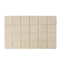 Tapete Square Relevo 50X80 Natural - Clocasa | Além do Conforto