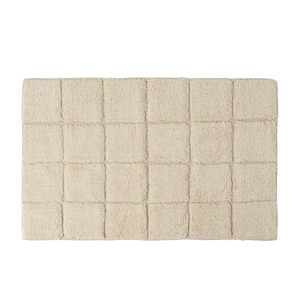 Tapete Square Relevo 50X80 Natural - Clocasa | Além do Conforto