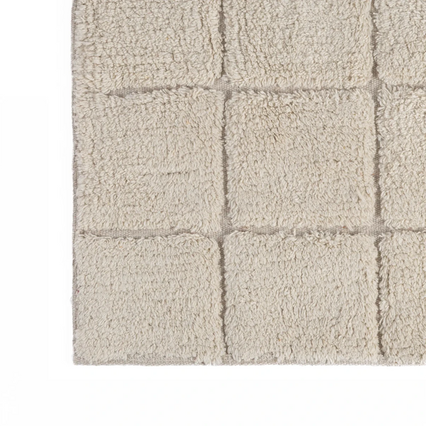 Tapete Square Relevo 50X80 Natural - Clocasa | Além do Conforto