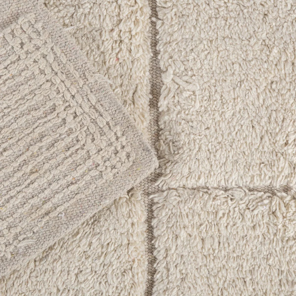Tapete Square Relevo 50X80 Natural - Clocasa | Além do Conforto