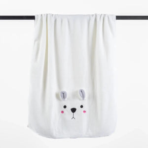 Toalha de Banho com Capuz Urso 70X140 Branco - Clocasa | Além do Conforto