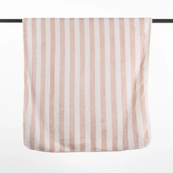 Toalha de Banho Listrada 70X140 Rosa - Clocasa | Além do Conforto