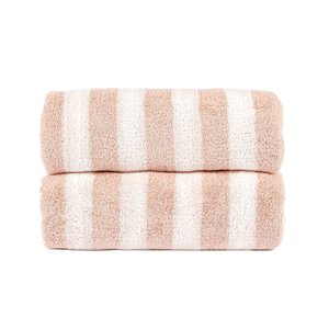 Toalha de Banho Listrada 70X140 Rosa - Clocasa | Além do Conforto