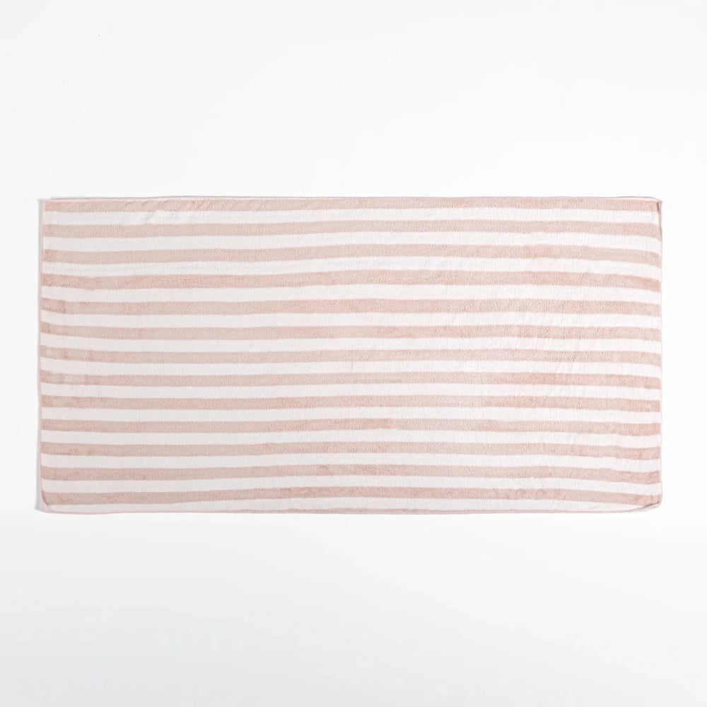 Toalha de Banho Listrada 70X140 Rosa - Clocasa | Além do Conforto