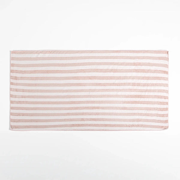 Toalha de Banho Listrada 70X140 Rosa - Clocasa | Além do Conforto