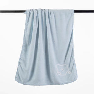 Toalha de Banho Urso 70X140 Azul - Clocasa | Além do Conforto