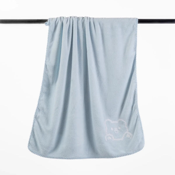 Toalha de Banho Urso 70X140 Azul - Clocasa | Além do Conforto