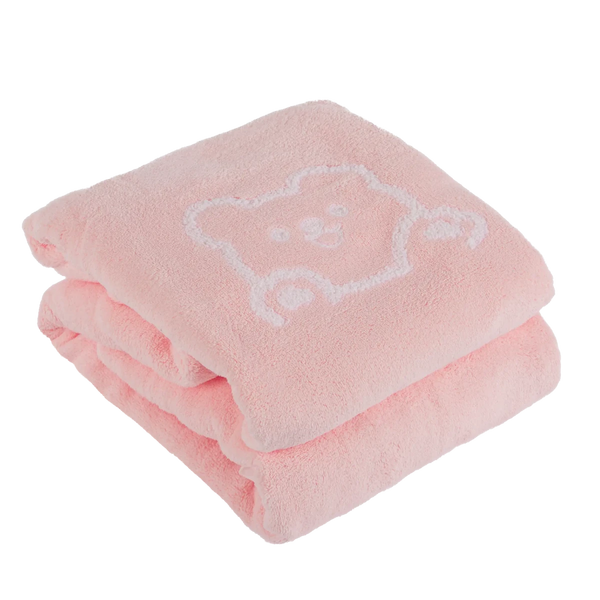 Toalha de Banho Urso 70X140 Rosa - Clocasa | Além do Conforto
