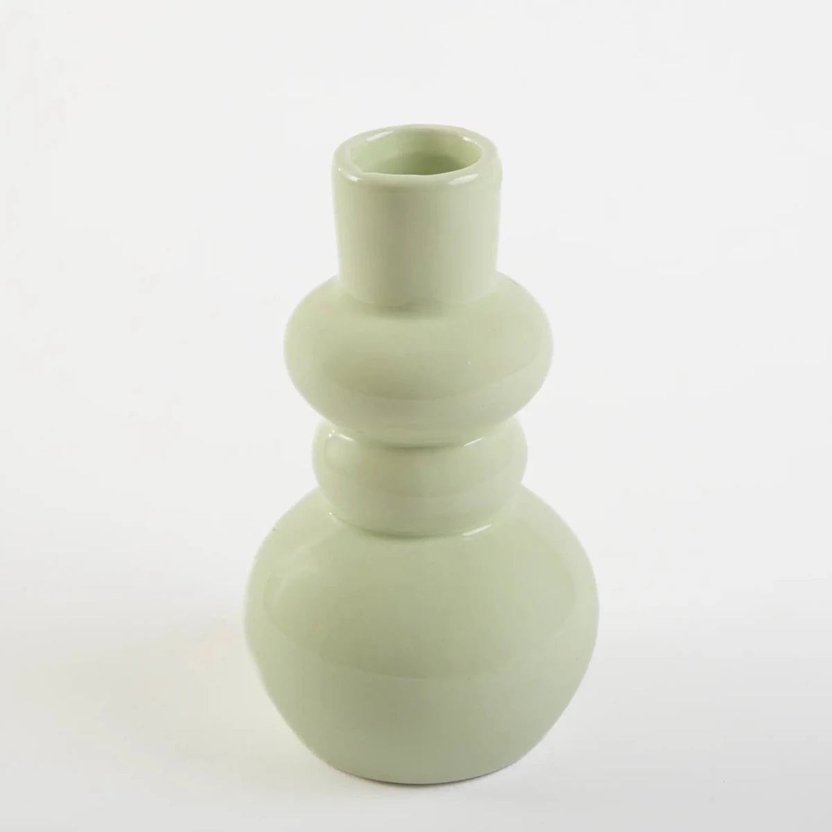 Vaso de Cerâmica Arredondado Menta - Clocasa | Além do Conforto