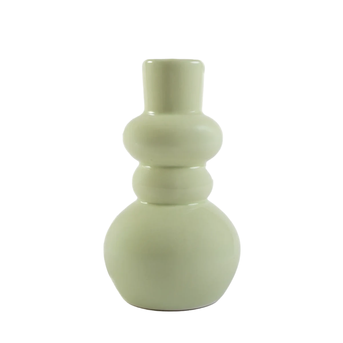 Vaso de Cerâmica Arredondado Menta - Clocasa | Além do Conforto