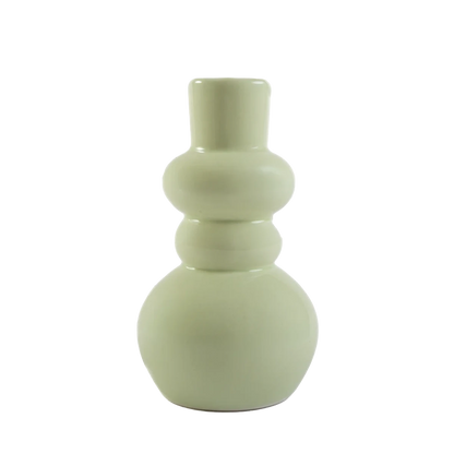 Vaso de Cerâmica Arredondado Menta - Clocasa | Além do Conforto