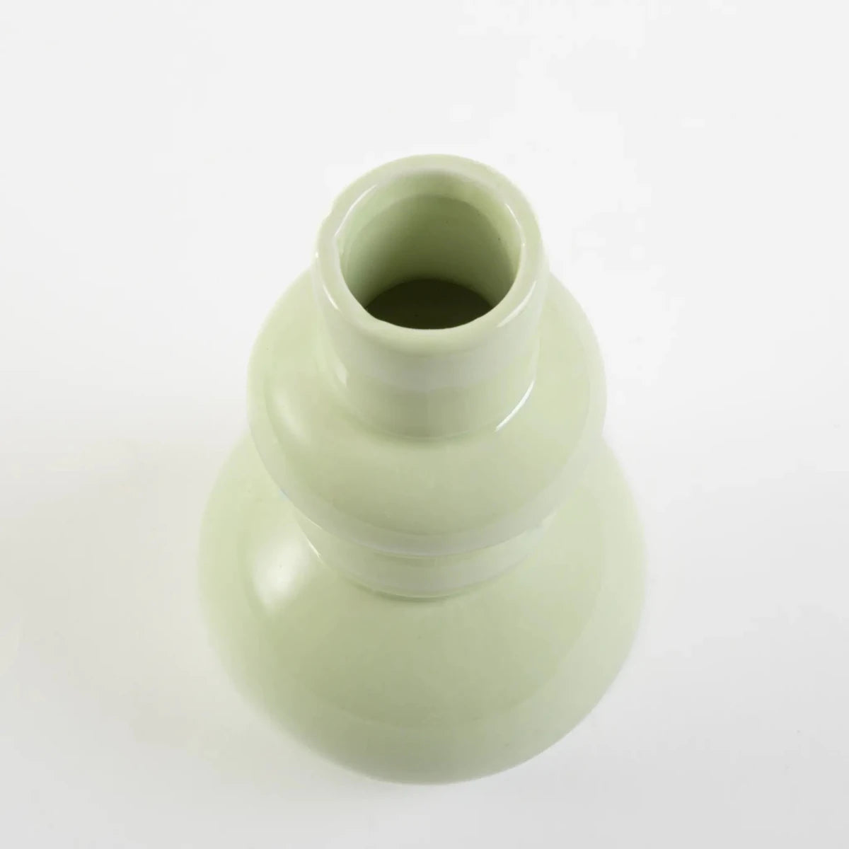 Vaso de Cerâmica Arredondado Menta - Clocasa | Além do Conforto