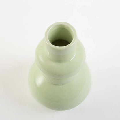 Vaso de Cerâmica Arredondado Menta - Clocasa | Além do Conforto