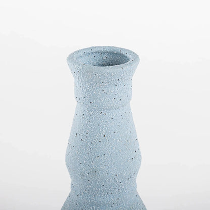 Vaso de Cerâmica Geométrico Azul - Clocasa | Além do Conforto